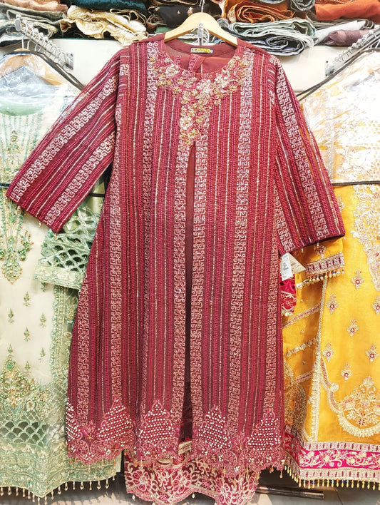 Royal Embroieded Maroon